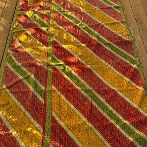 K15 Twin Reversible Vibrant Kantha Quilt